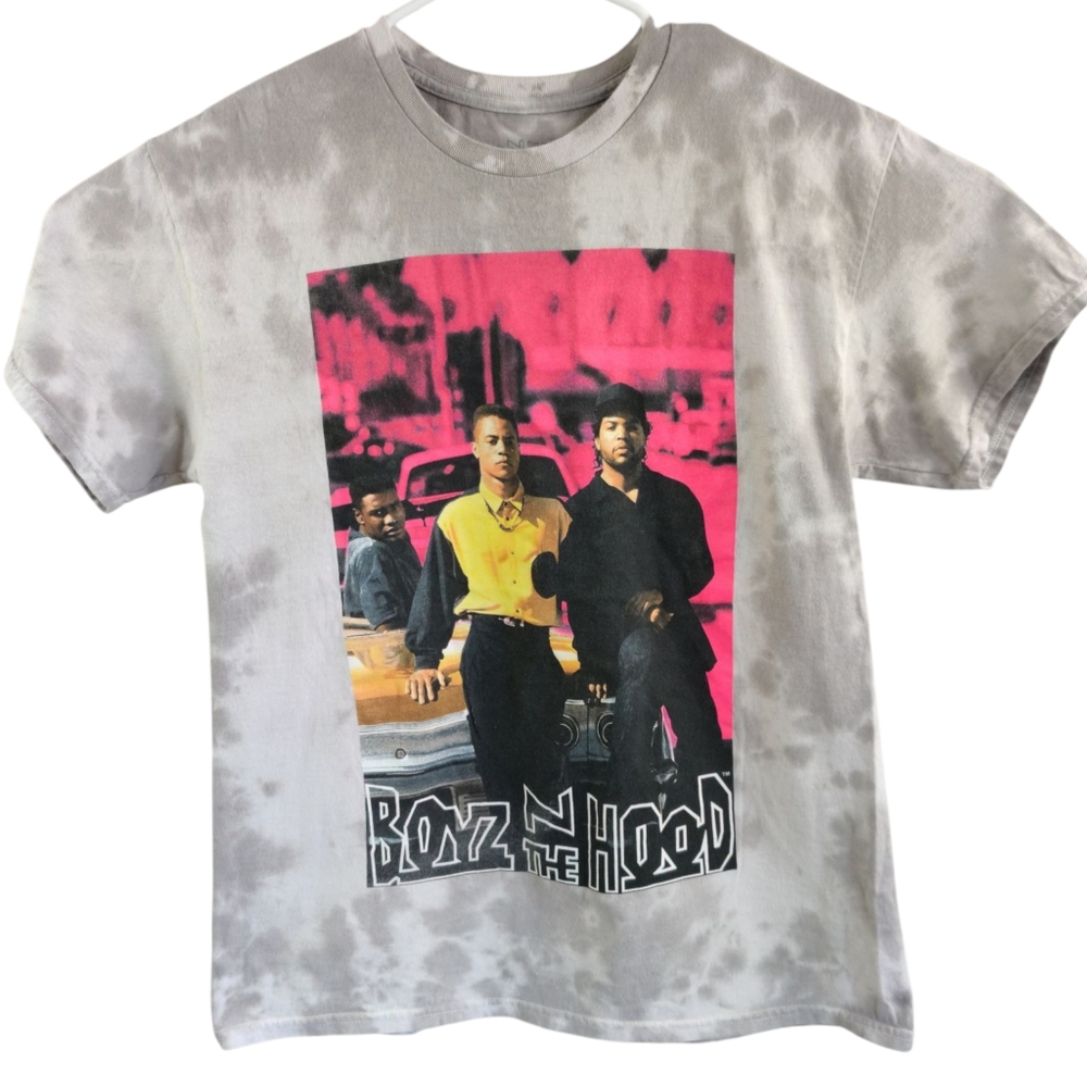 Boyz N The Hood. Sz LG, Grey Tye Dyed T Shirt (Bin -A)